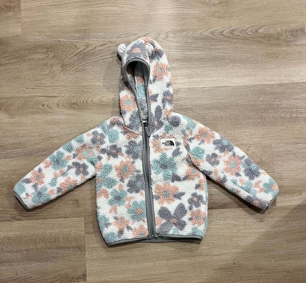The North Face, Toddler Girl Campshire Full-Zip Sherpa Jacket, Floral, 18-24M